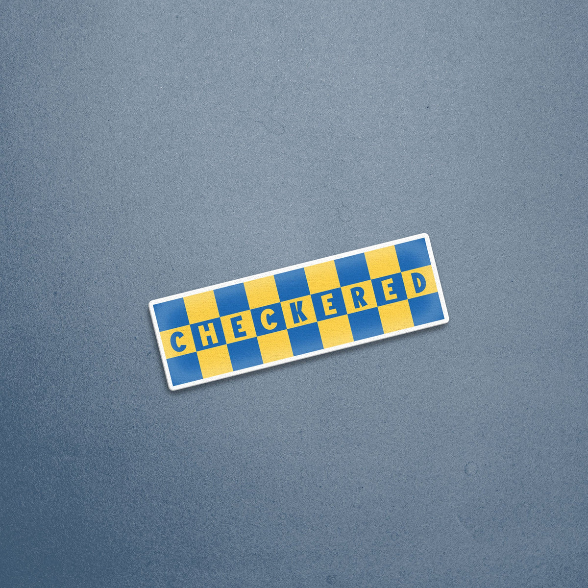 Yellow Checkered Sticker