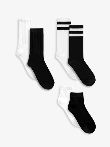Full Essential Socks - 6 Pairs - Lazybut