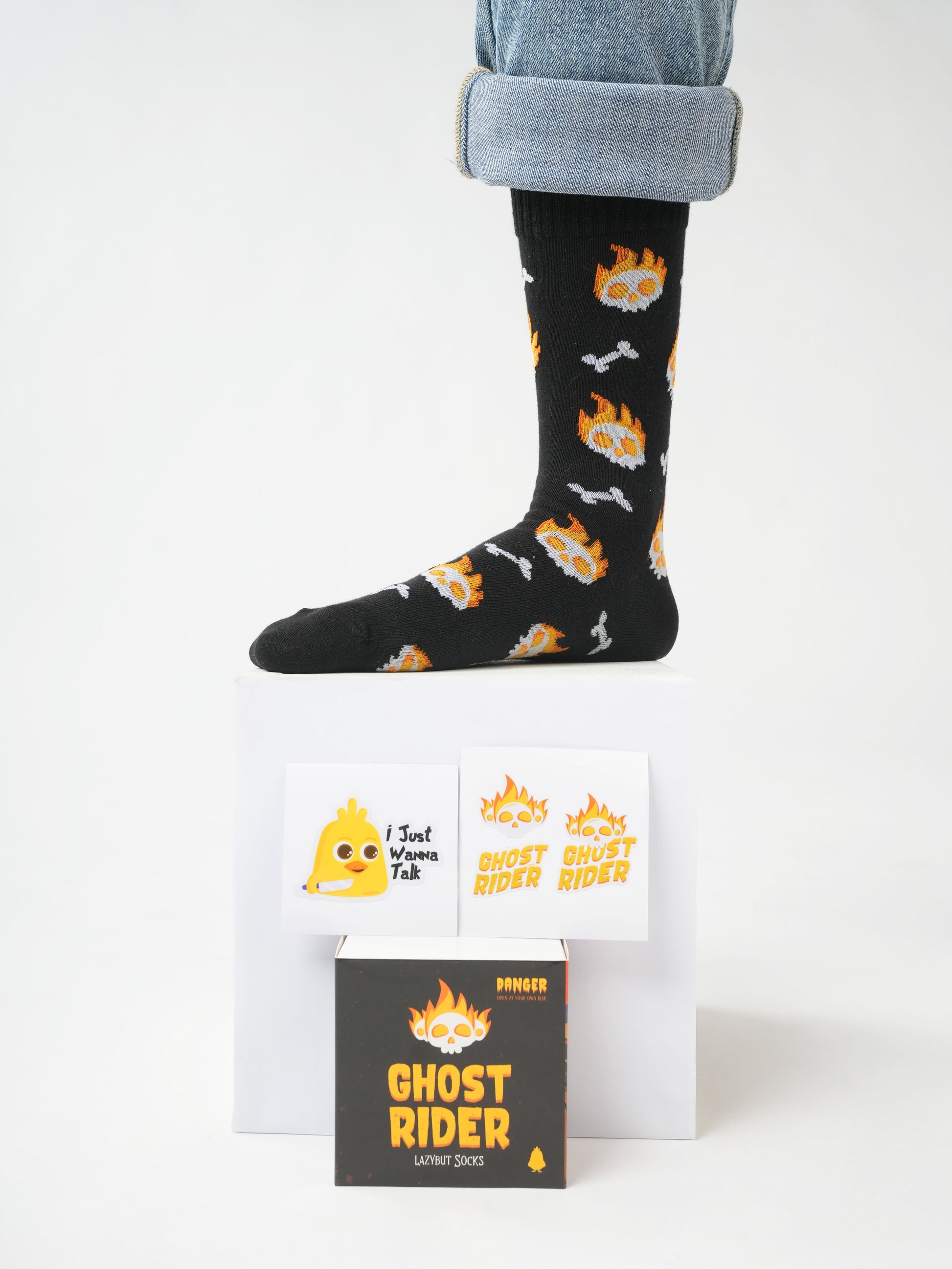 Ghost Rider Socks Pack - Lazybut