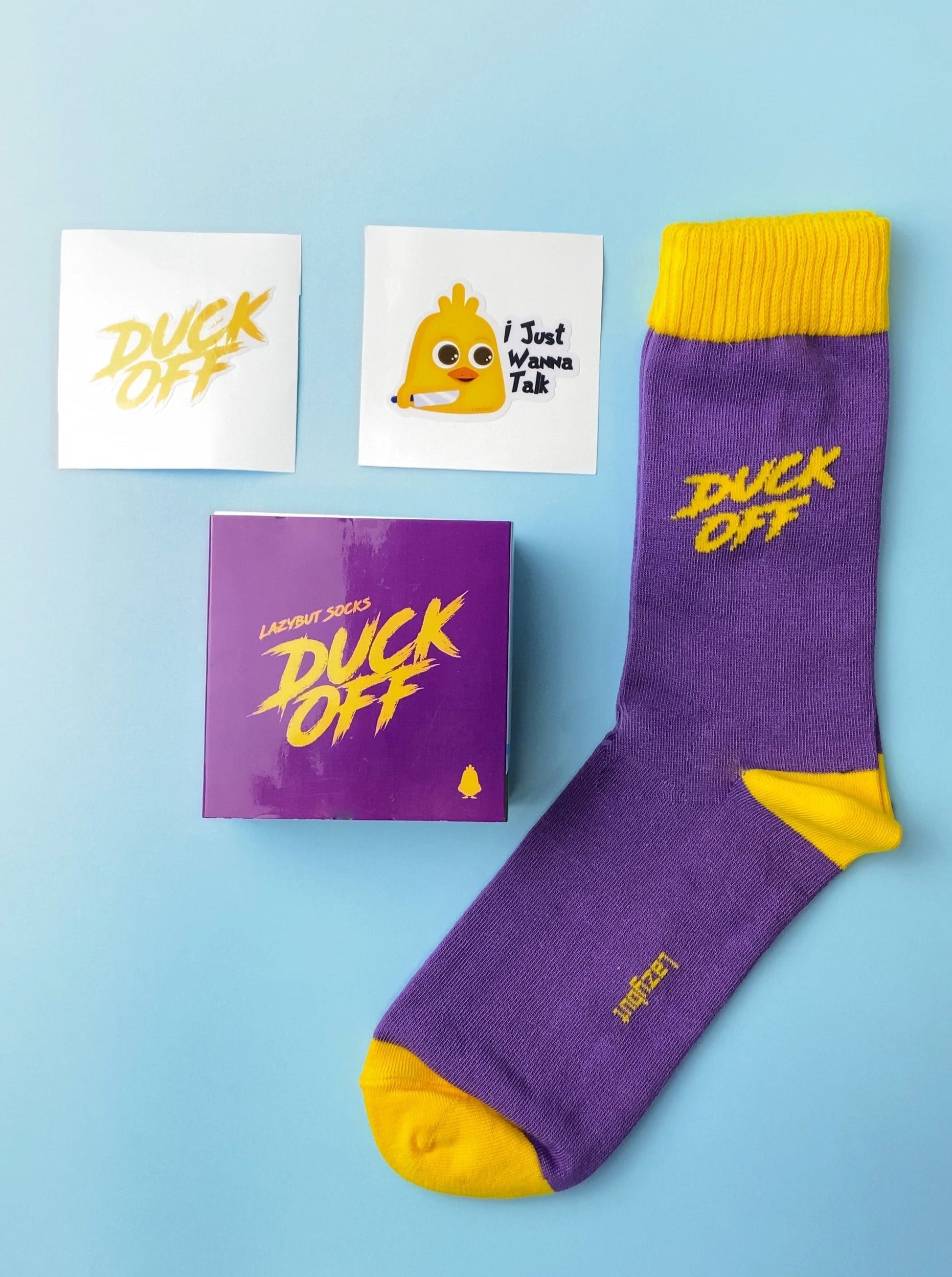 Purple Duck Off Socks Pack - Lazybut