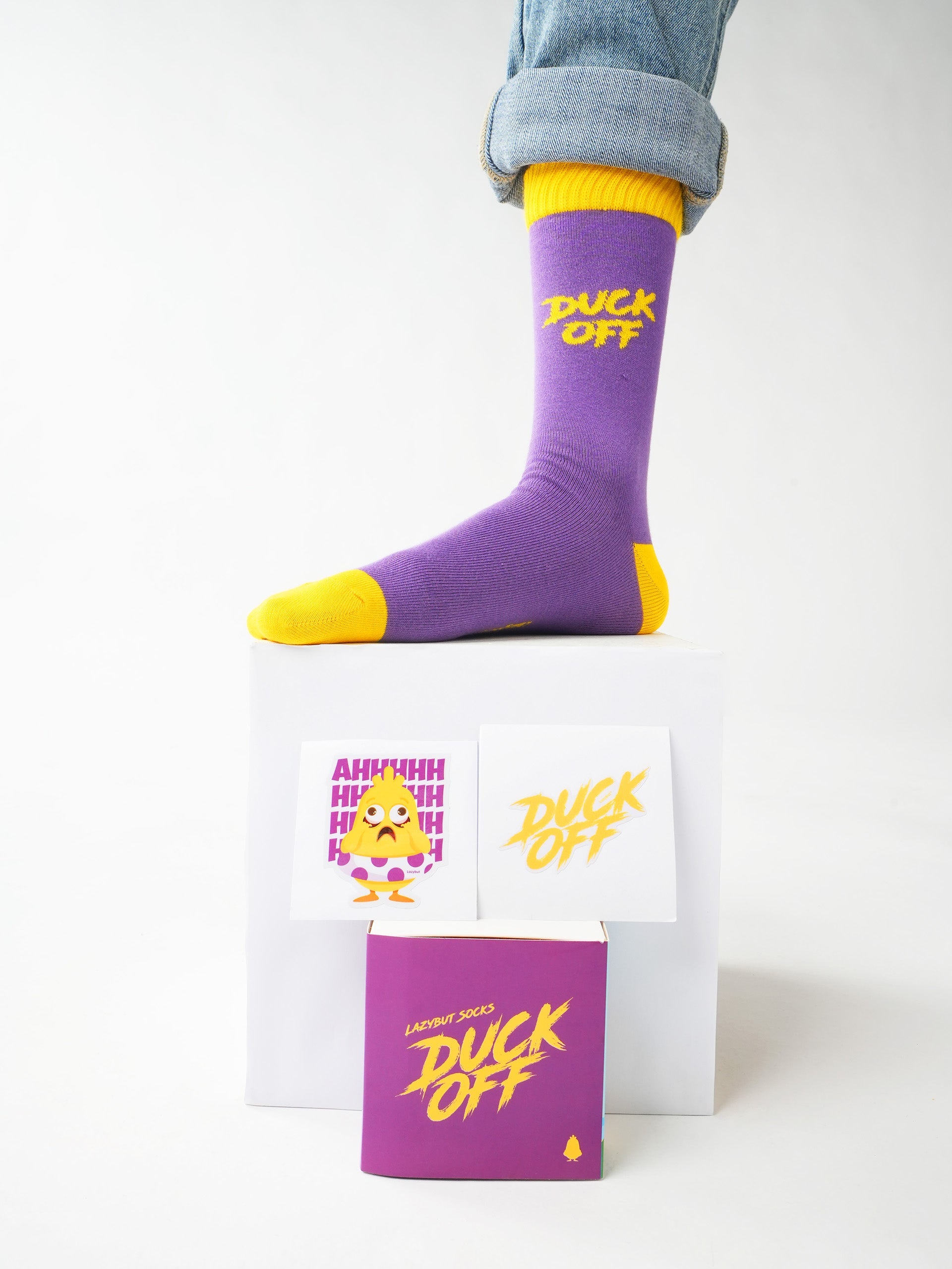 Purple Duck Off Socks Pack - Lazybut