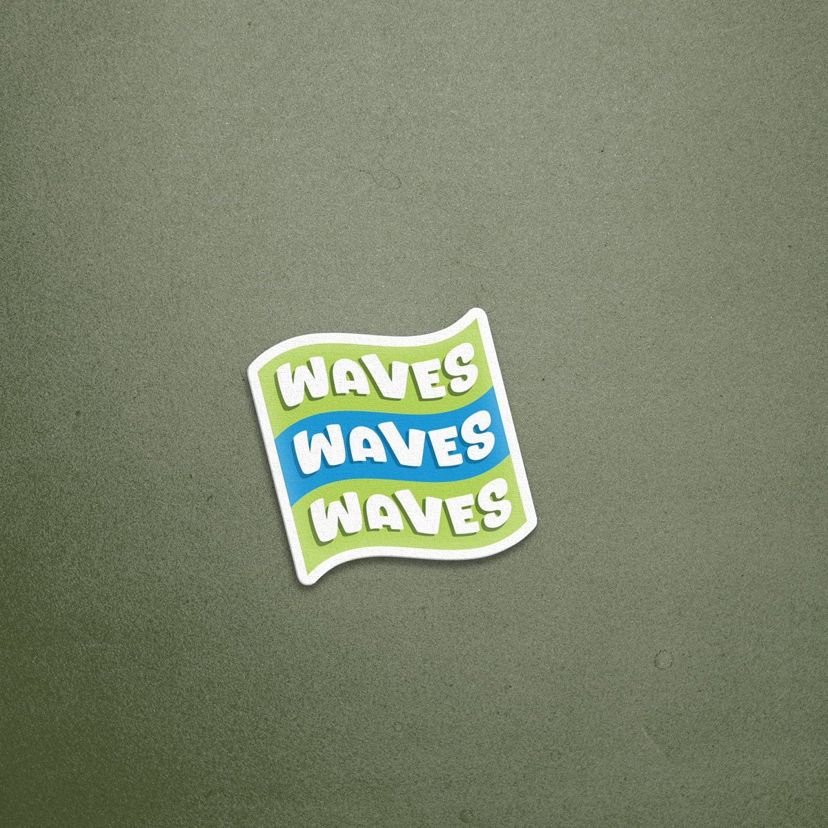 Waves Sticker
