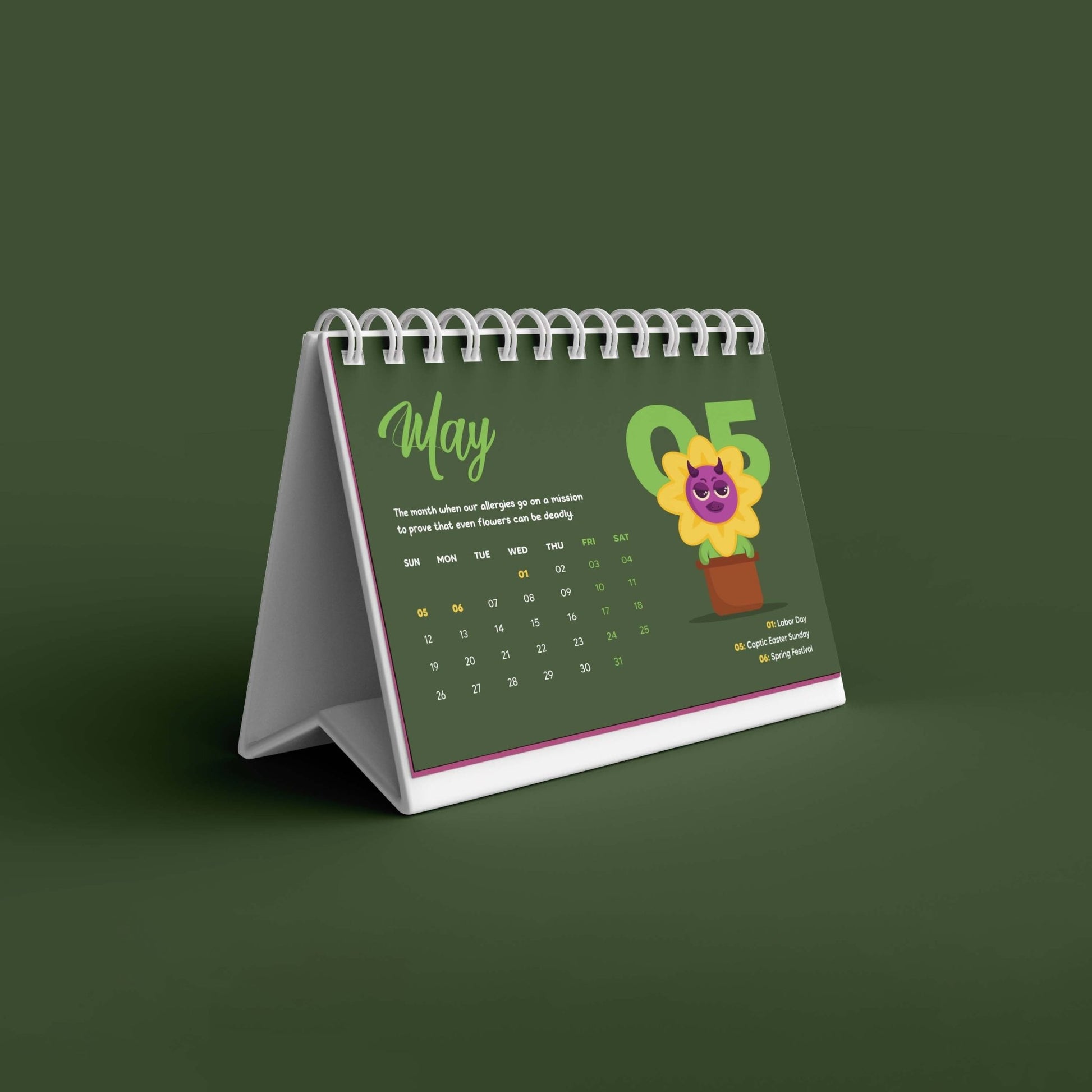 2024 Desk Calendar (Limited) - Lazybut