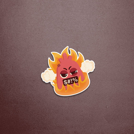 Angry Sticker - Lazybut