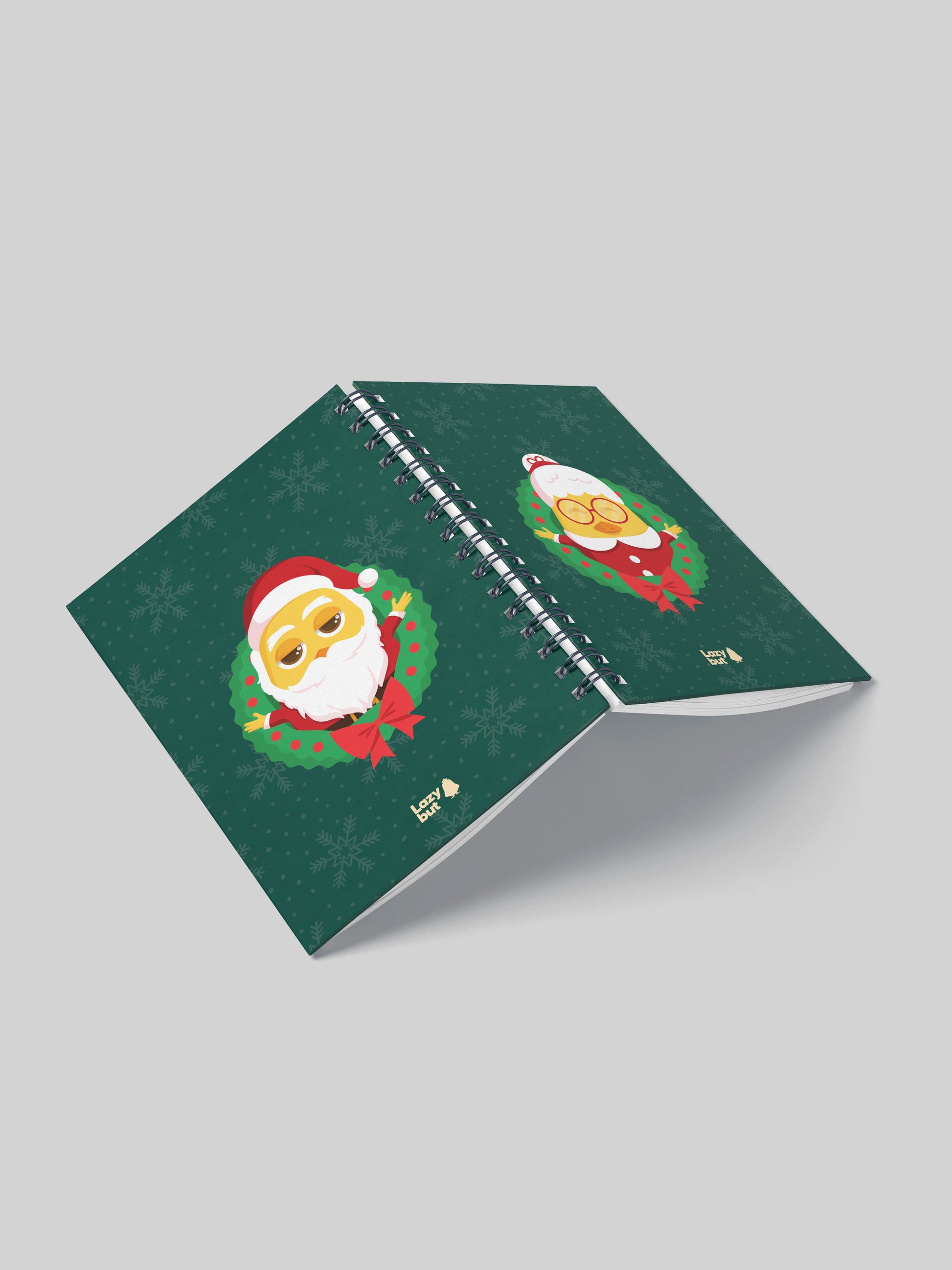 Christmas A6 Notebook - Lazybut