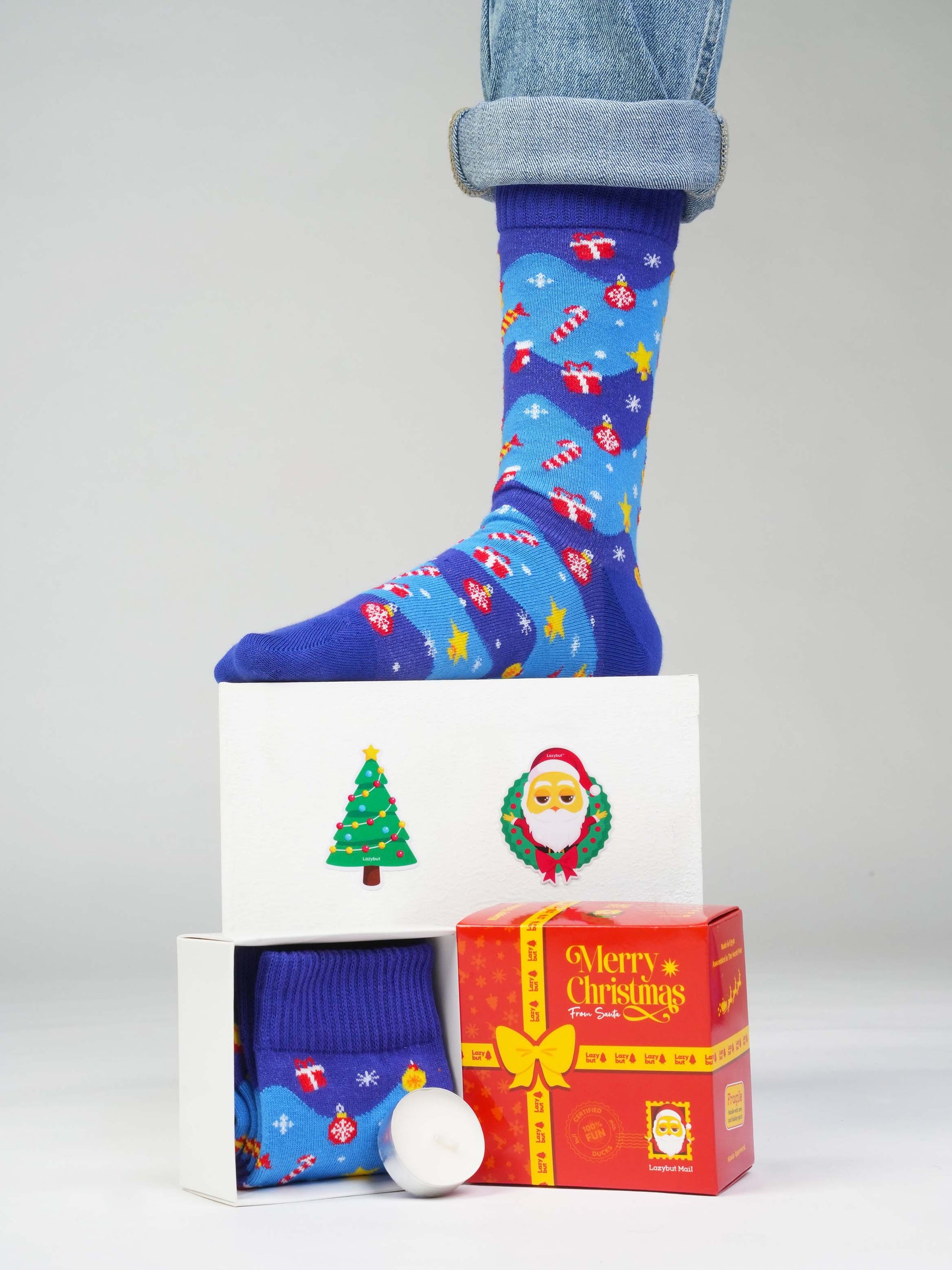 Christmas Night Socks - Lazybut