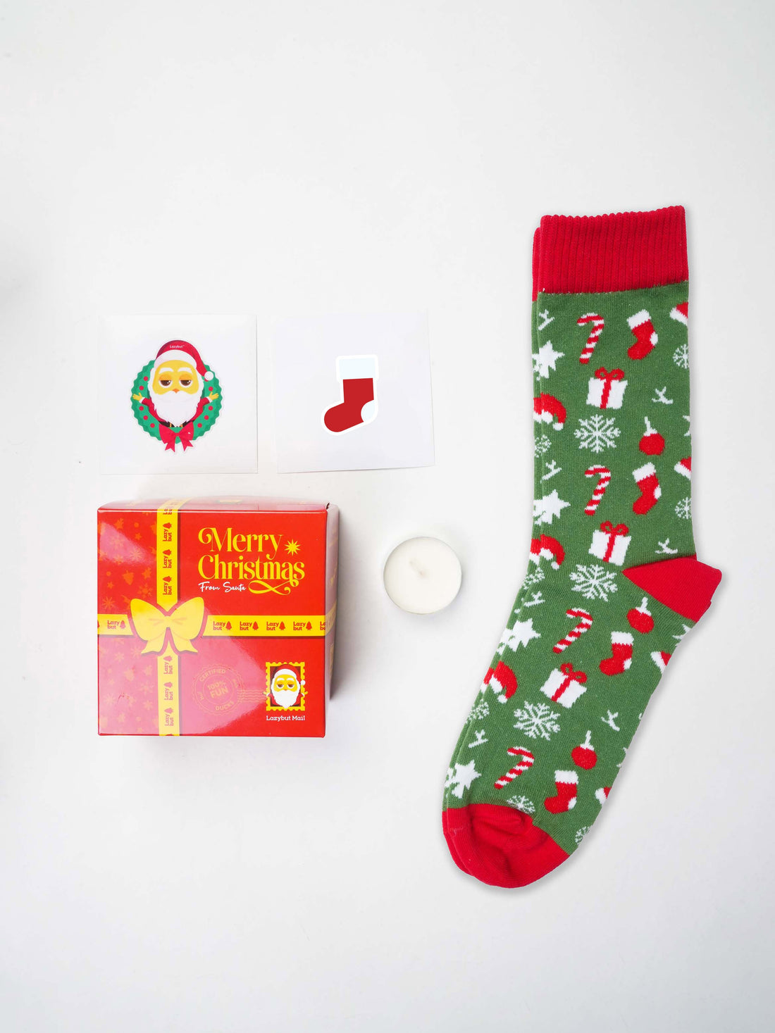 Christmas Tree Socks - Lazybut