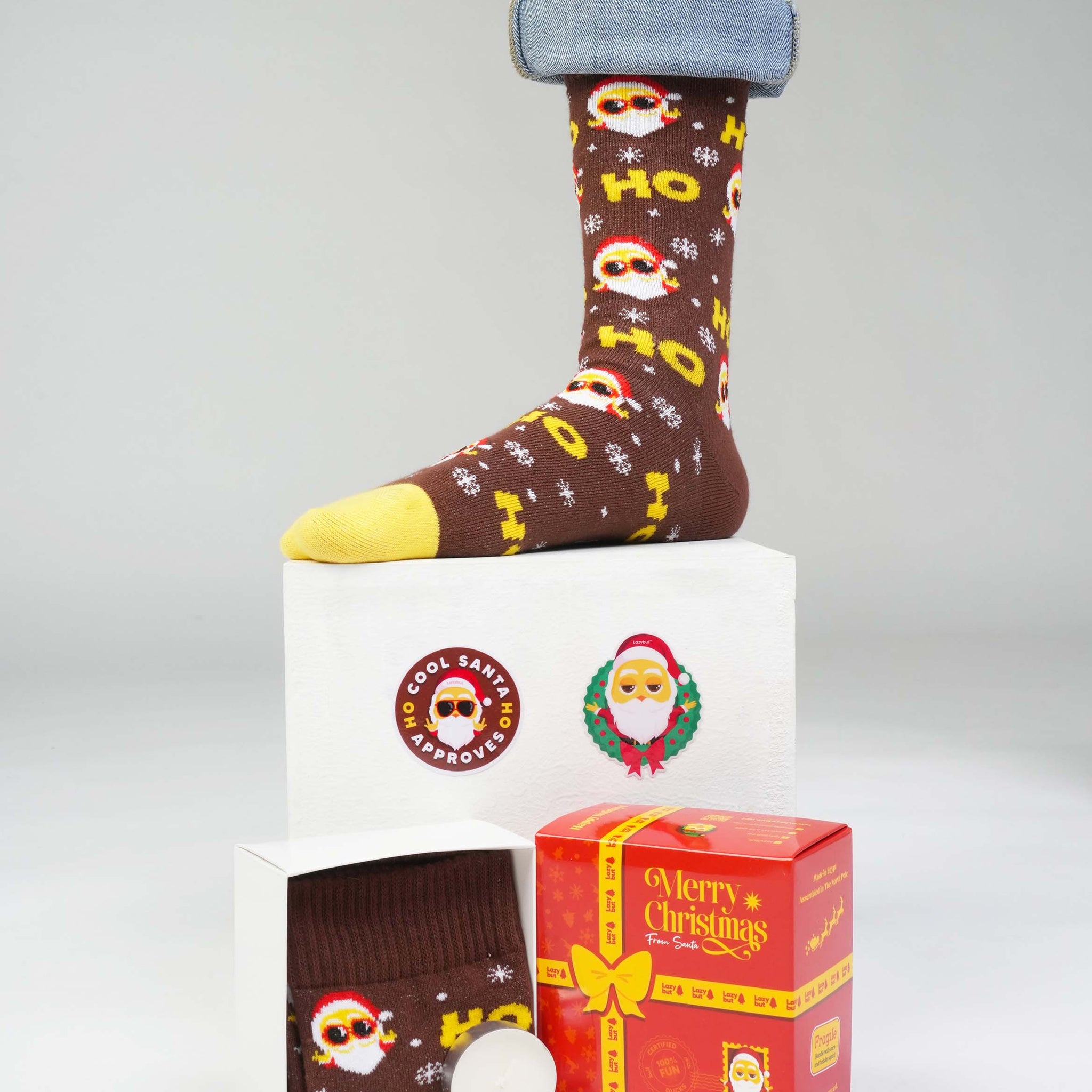 Cool Santa Socks - Lazybut