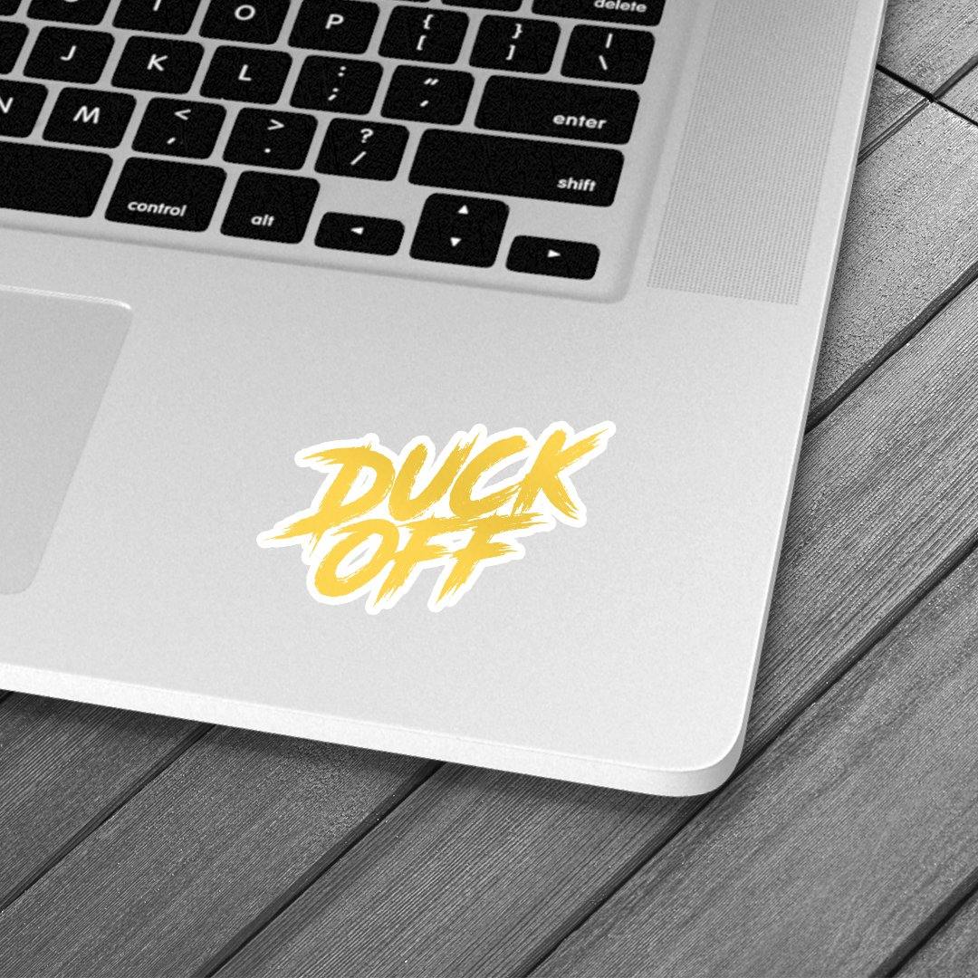 Duck Off Sticker - Lazybut