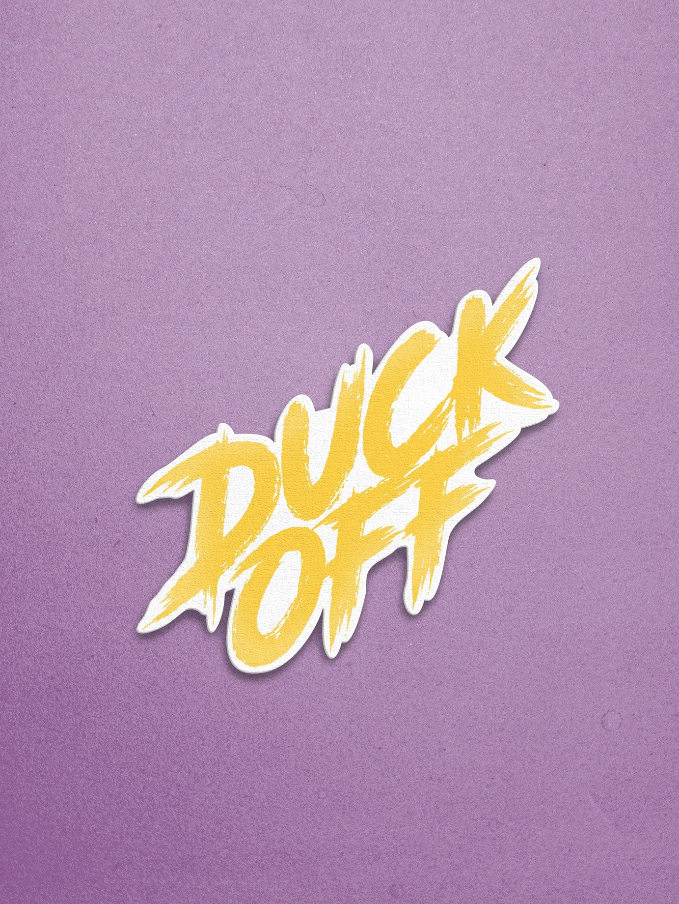 Duck Off Sticker - Lazybut