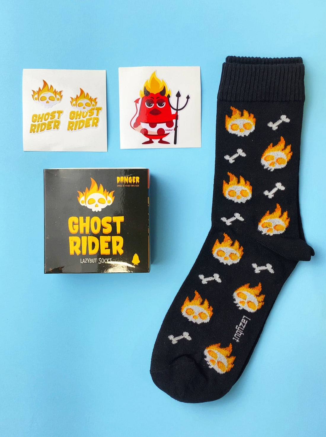 Ghost Rider Socks Pack - Lazybut