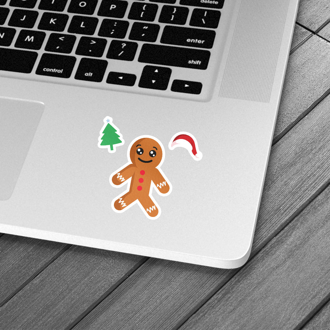 Gingerbread Man Sticker - Lazybut