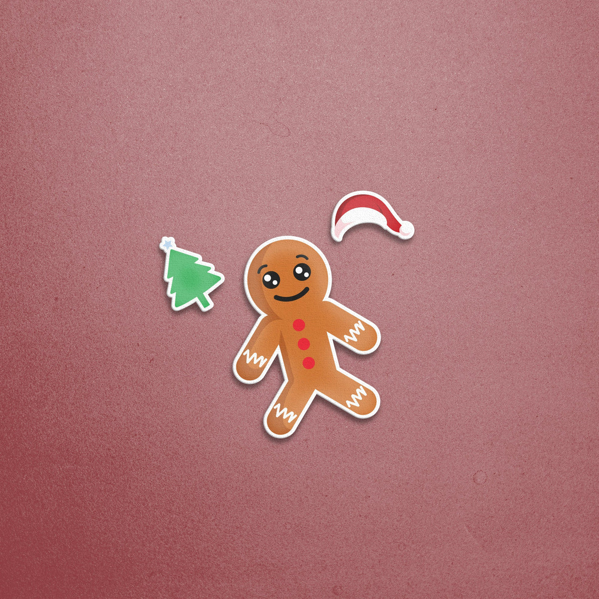Gingerbread Man Sticker
