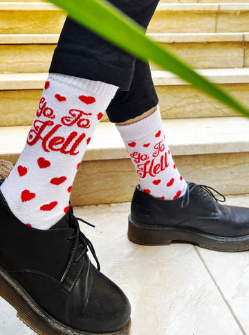 Go To Hell Socks - Lazybut