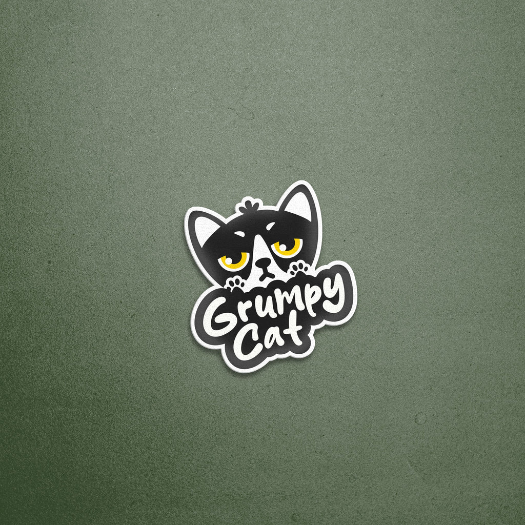 Grumpy Cat Sticker - Lazybut