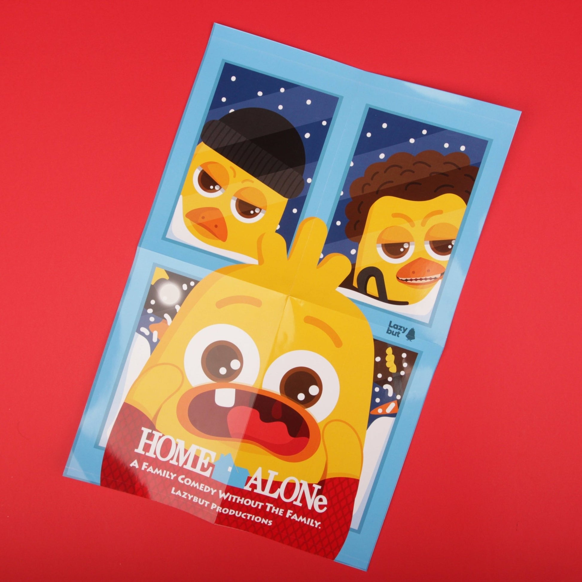 Home Alone Ducks A3 Poster - Lazybut