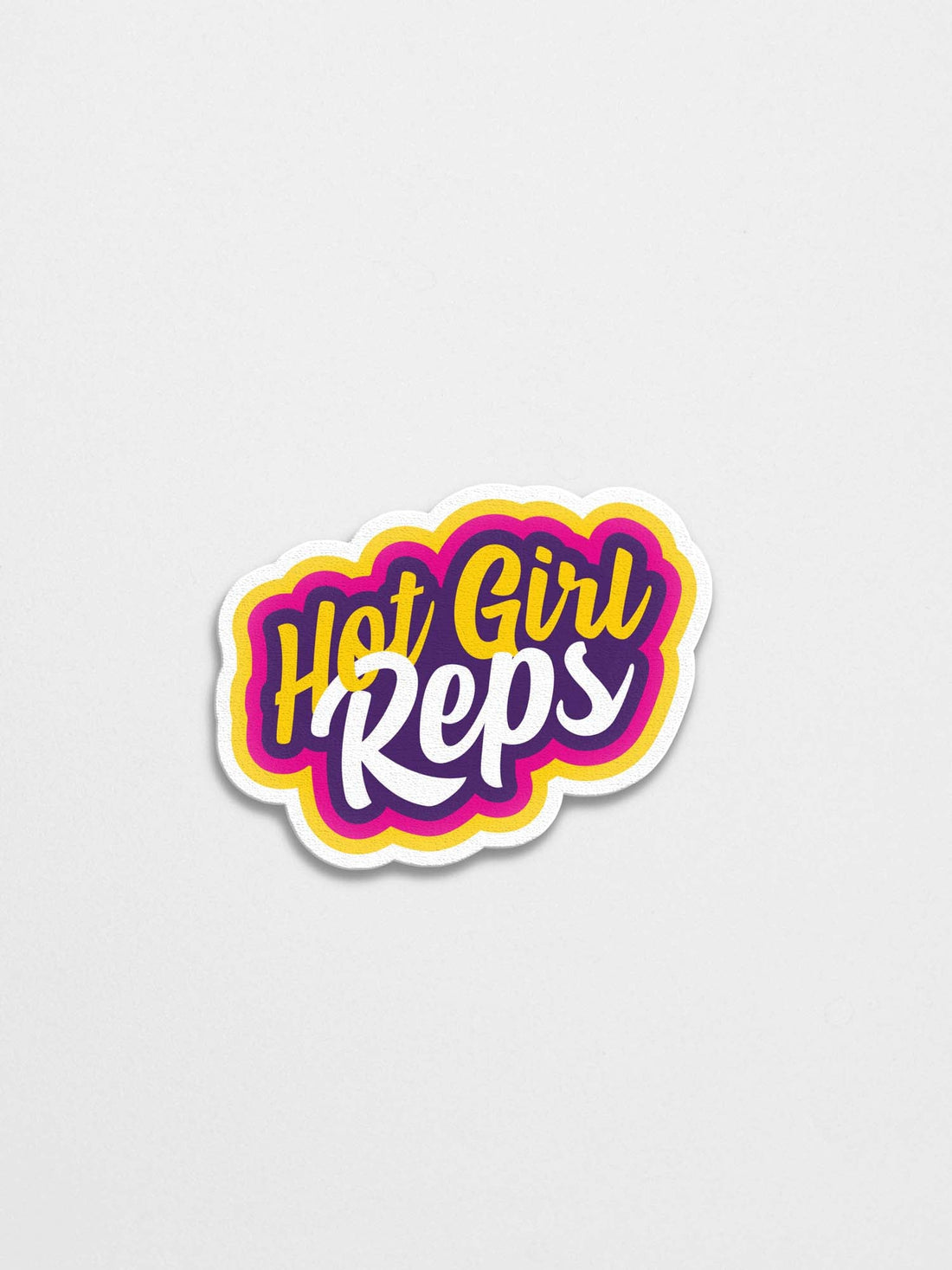 Hot Girl Reps Sticker - Lazybut