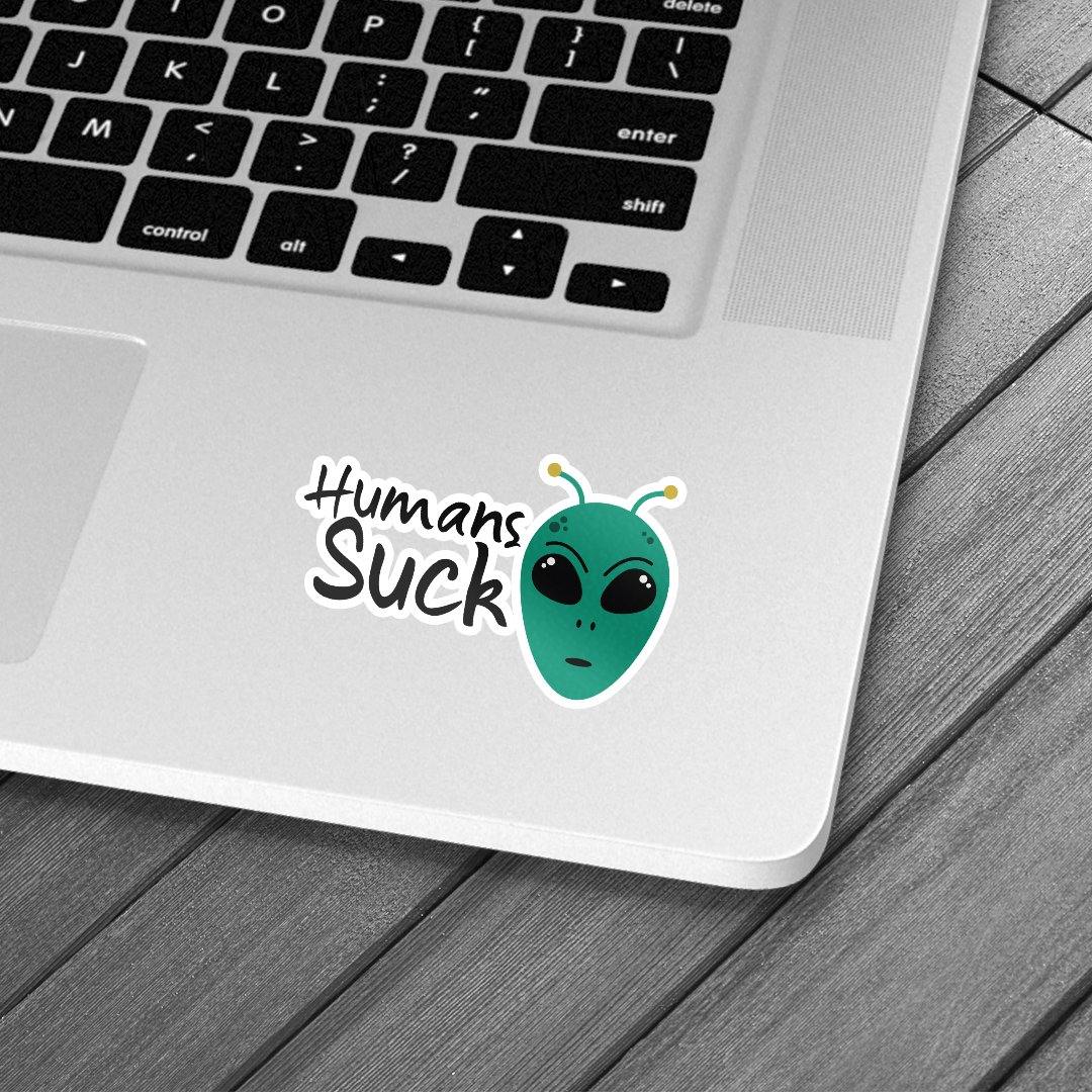 Humans Suck Sticker - Lazybut