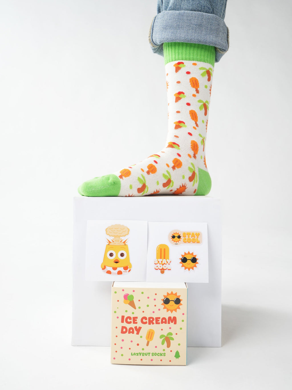 Ice Cream Day Socks Pack - Lazybut