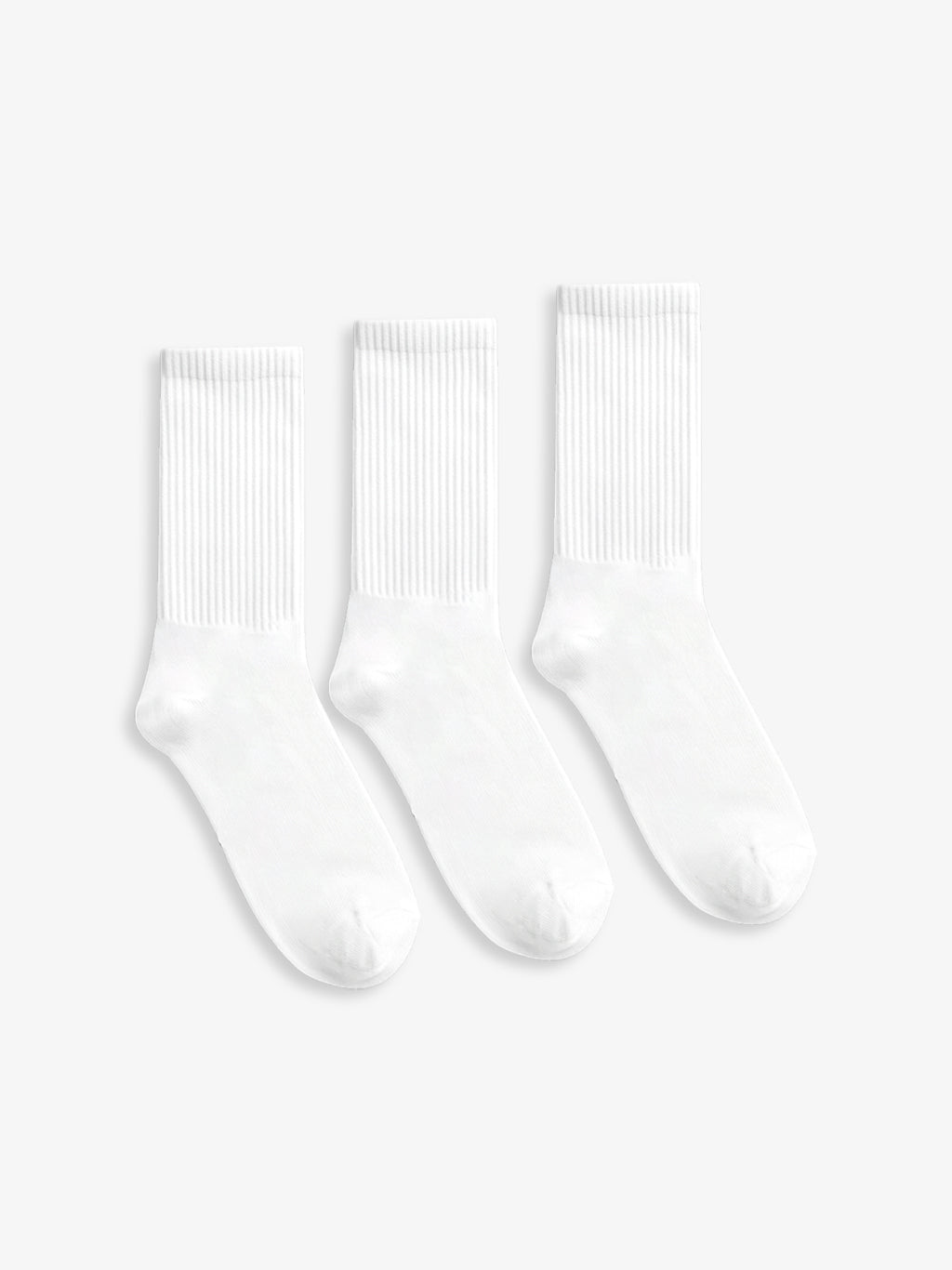 Long White Socks - 3 Pairs