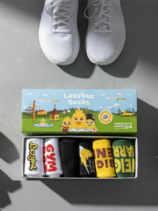 Men's Gym Pack - 6 Pairs - Lazybut