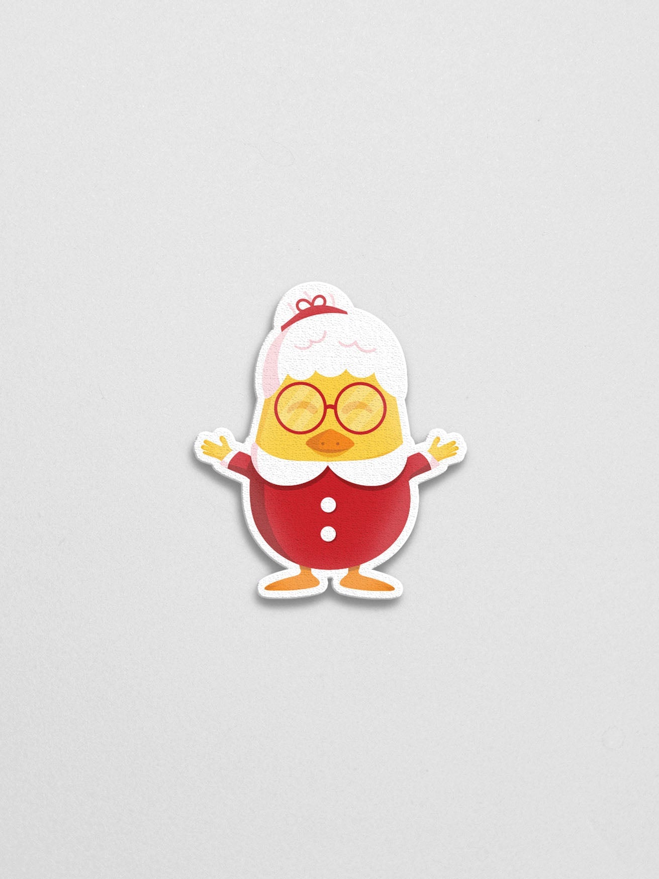 Mrs. Claus Sticker - Lazybut