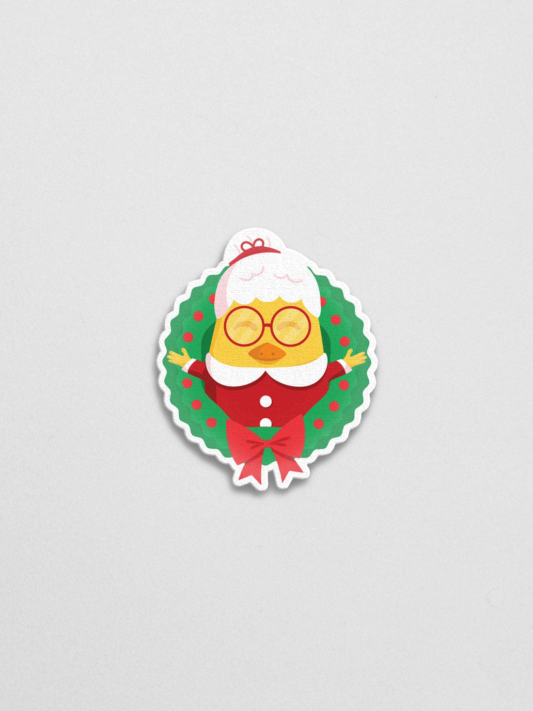 Mrs. Claus Tree Sticker - Lazybut