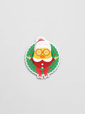 Mrs. Claus Tree Sticker - Lazybut