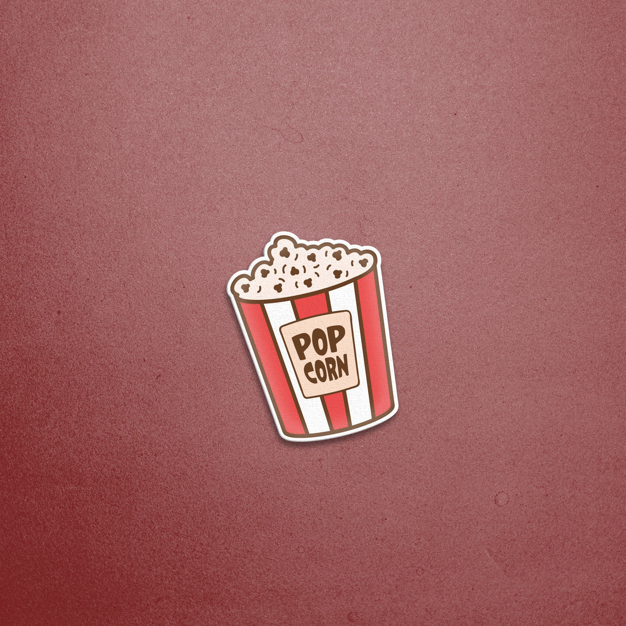 Popcorn Machine Sticker Popcorn Sticker