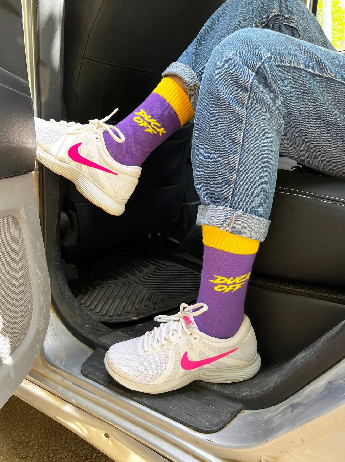 Purple Duck Off Socks - Lazybut