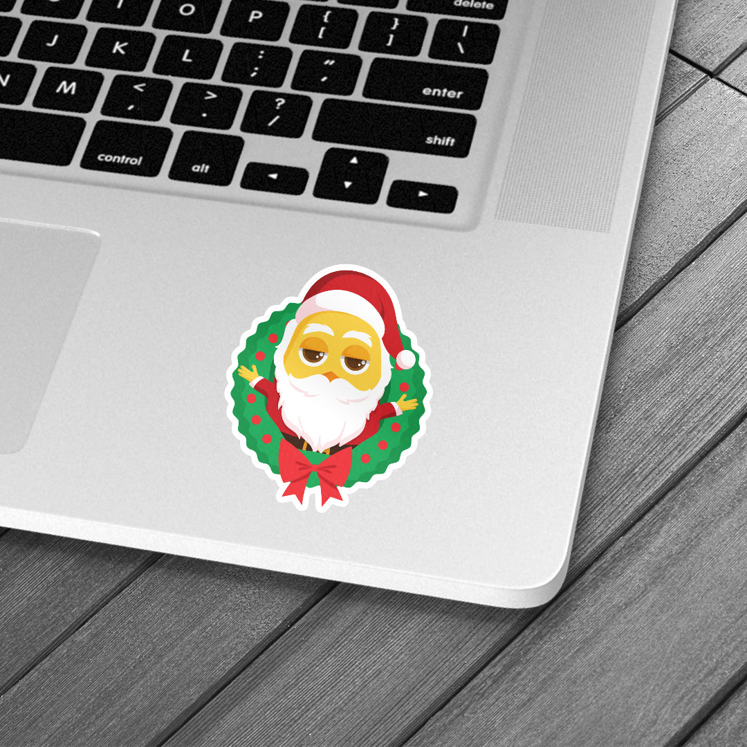 Santa Tree Sticker - Lazybut