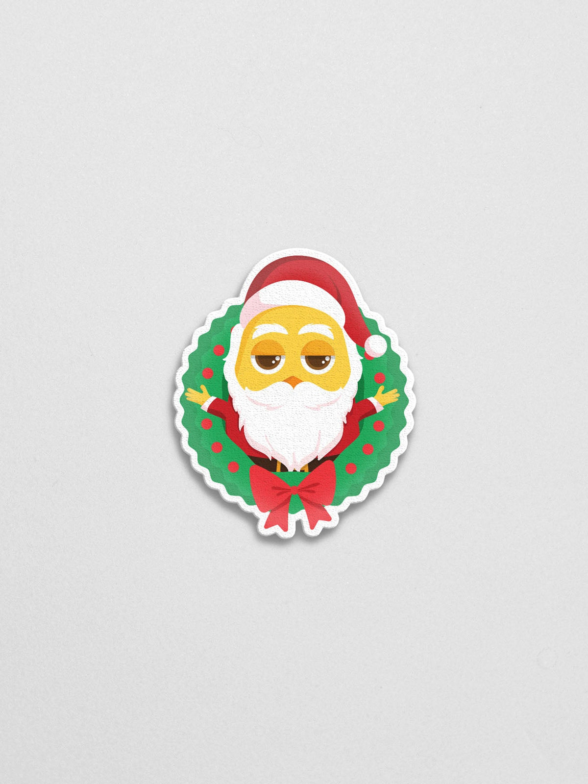 Santa Tree Sticker