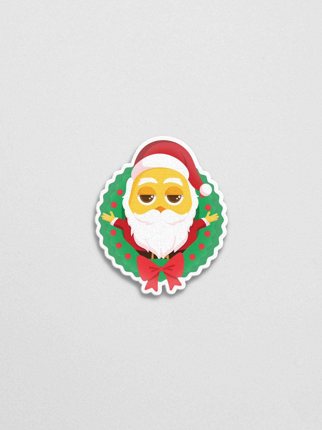 Santa Tree Sticker - Lazybut