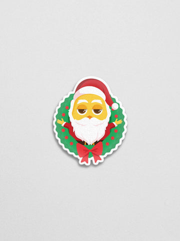 Santa Tree Sticker - Lazybut