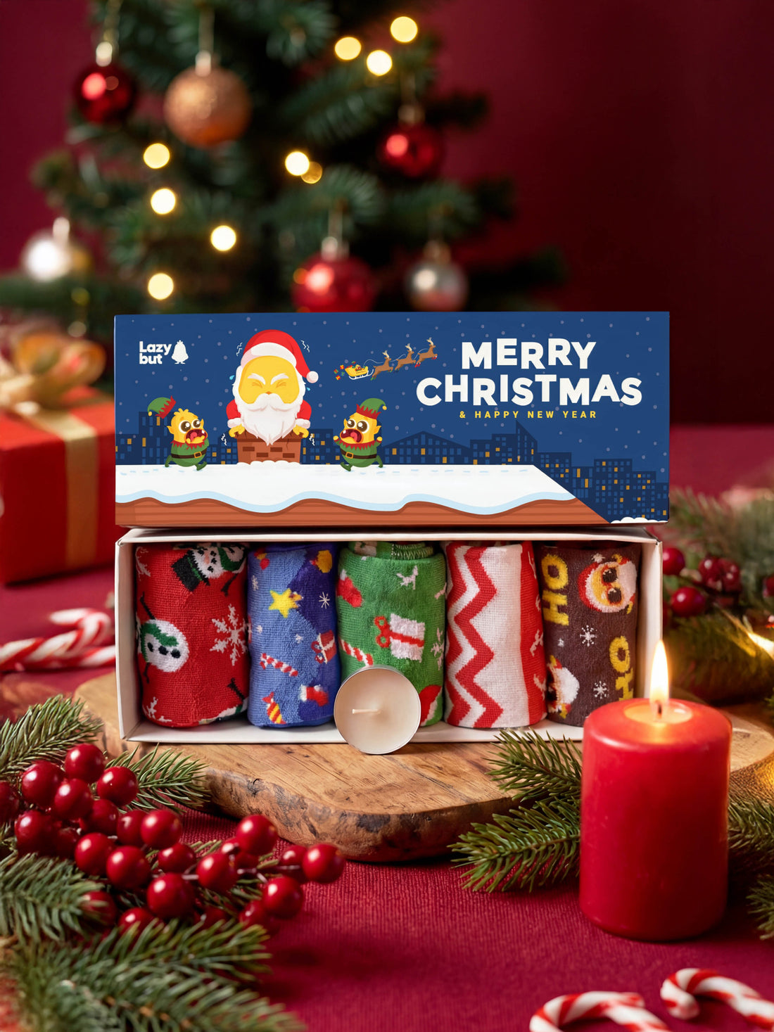 Santa's North Pack (5 Pairs) - Lazybut