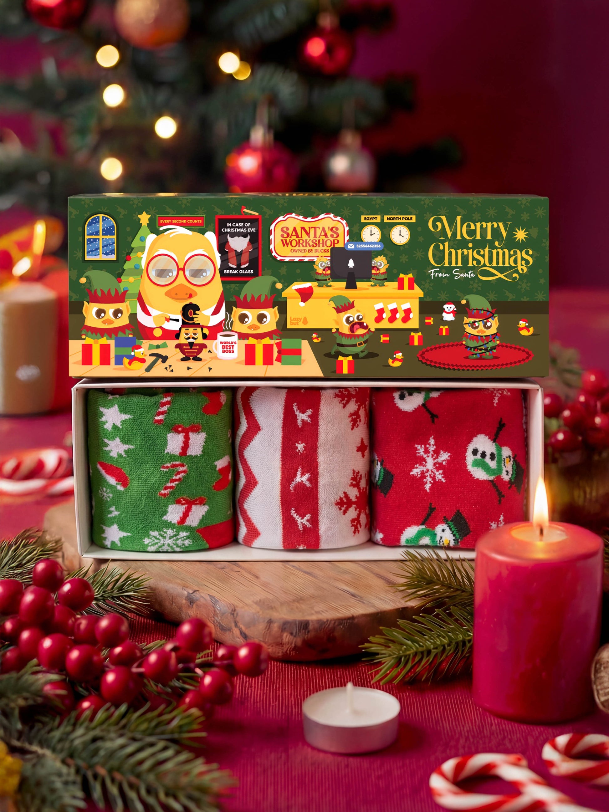 Santa's Workshop Pack (3 Custom Pairs) - Lazybut