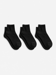 Short Black Socks - 3 Pairs - Lazybut