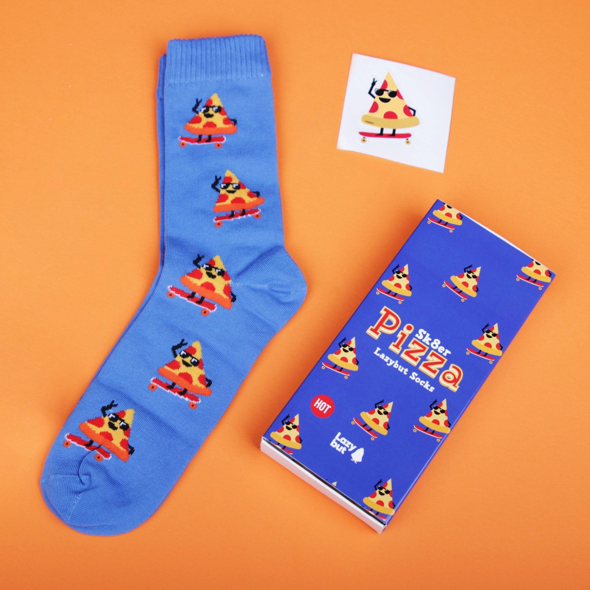 Sk8er Pizza Socks - Lazybut