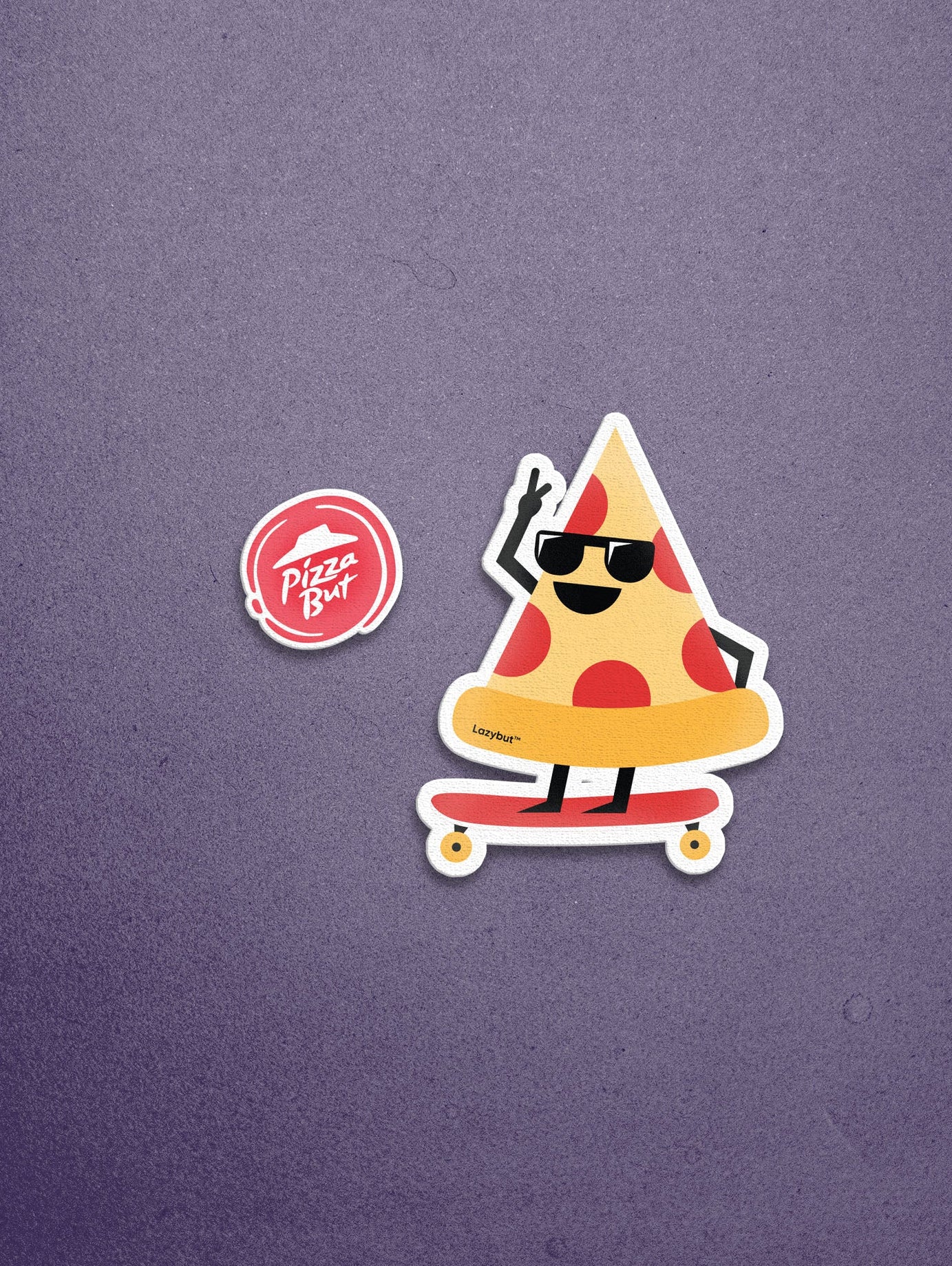 Sk8er Pizza Sticker - Lazybut