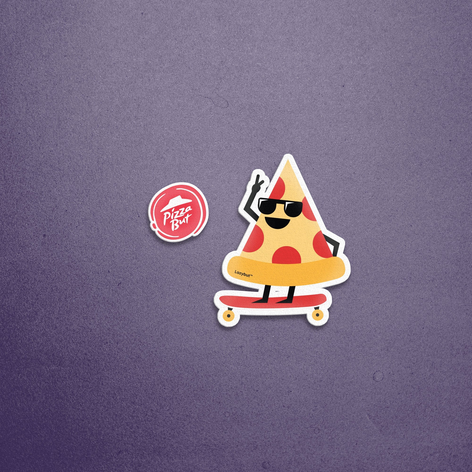 Sk8er Pizza Sticker - Lazybut