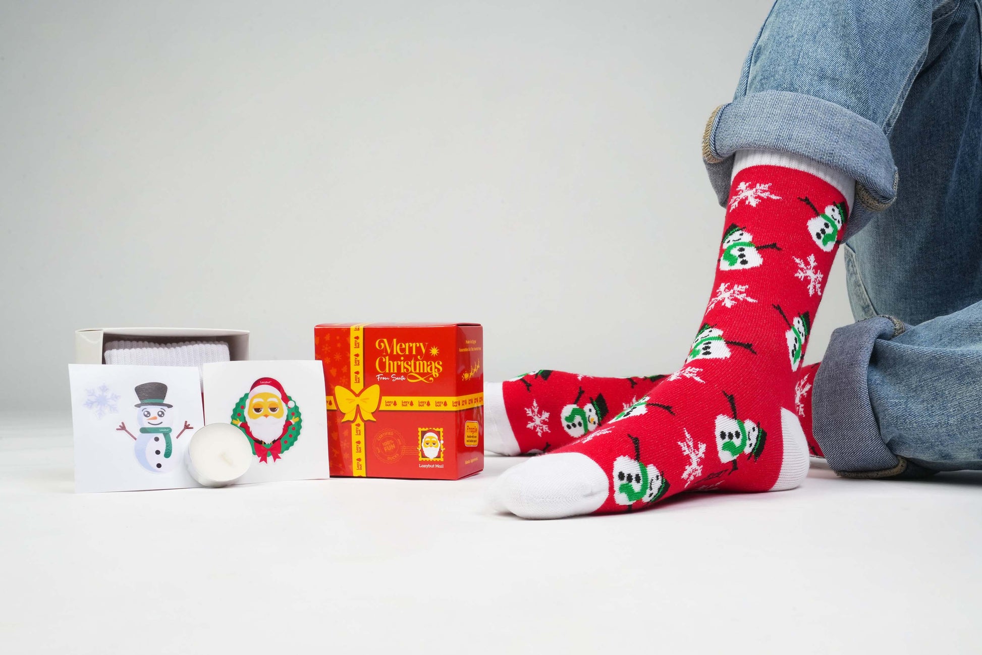 Snowman Socks - Lazybut