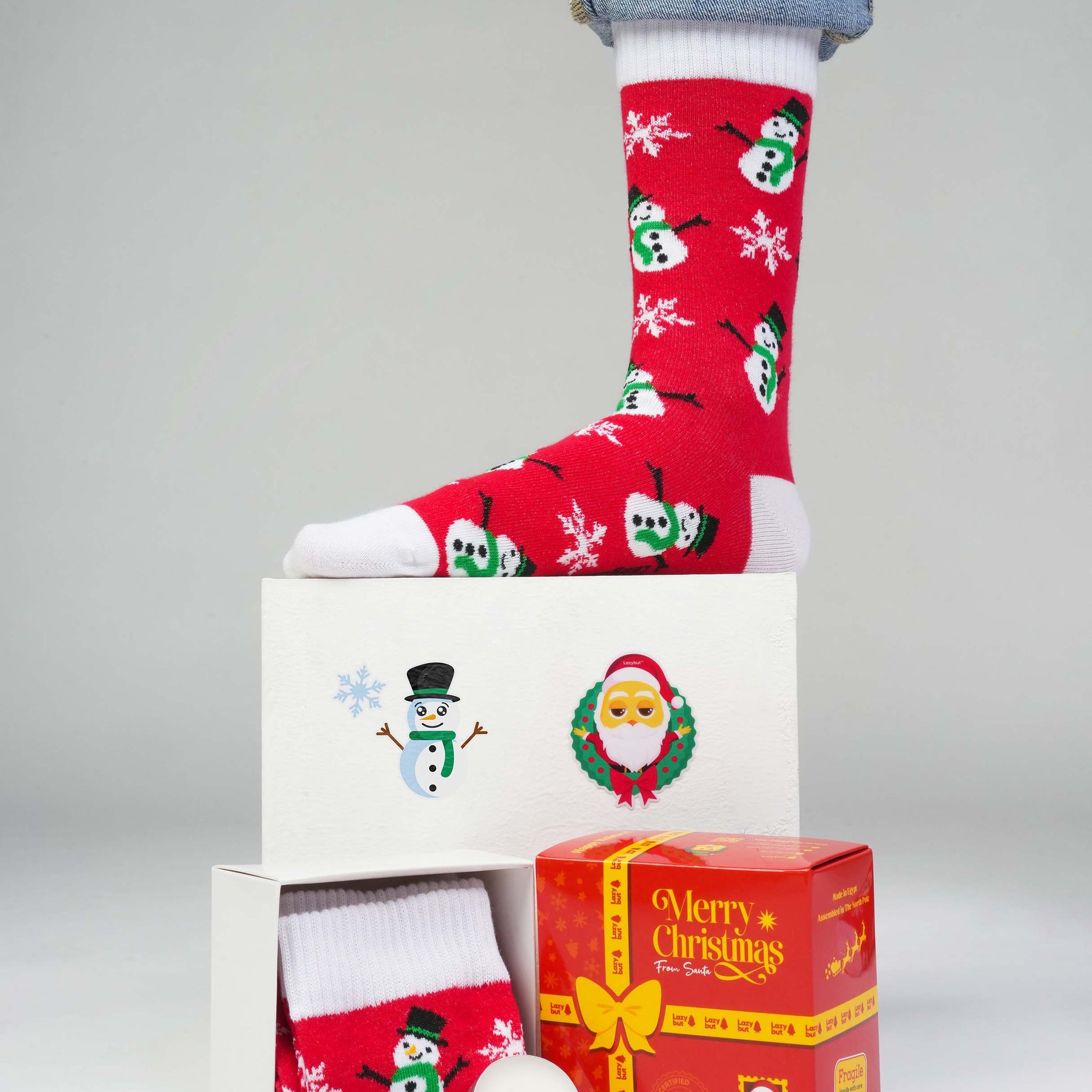 Snowman Socks - Lazybut