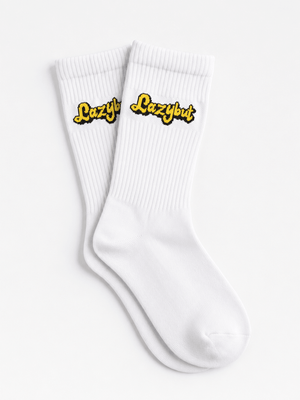 White Lazybut Sock - Lazybut