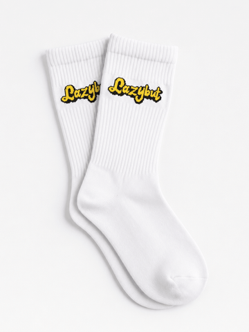 White Lazybut Sock - Lazybut