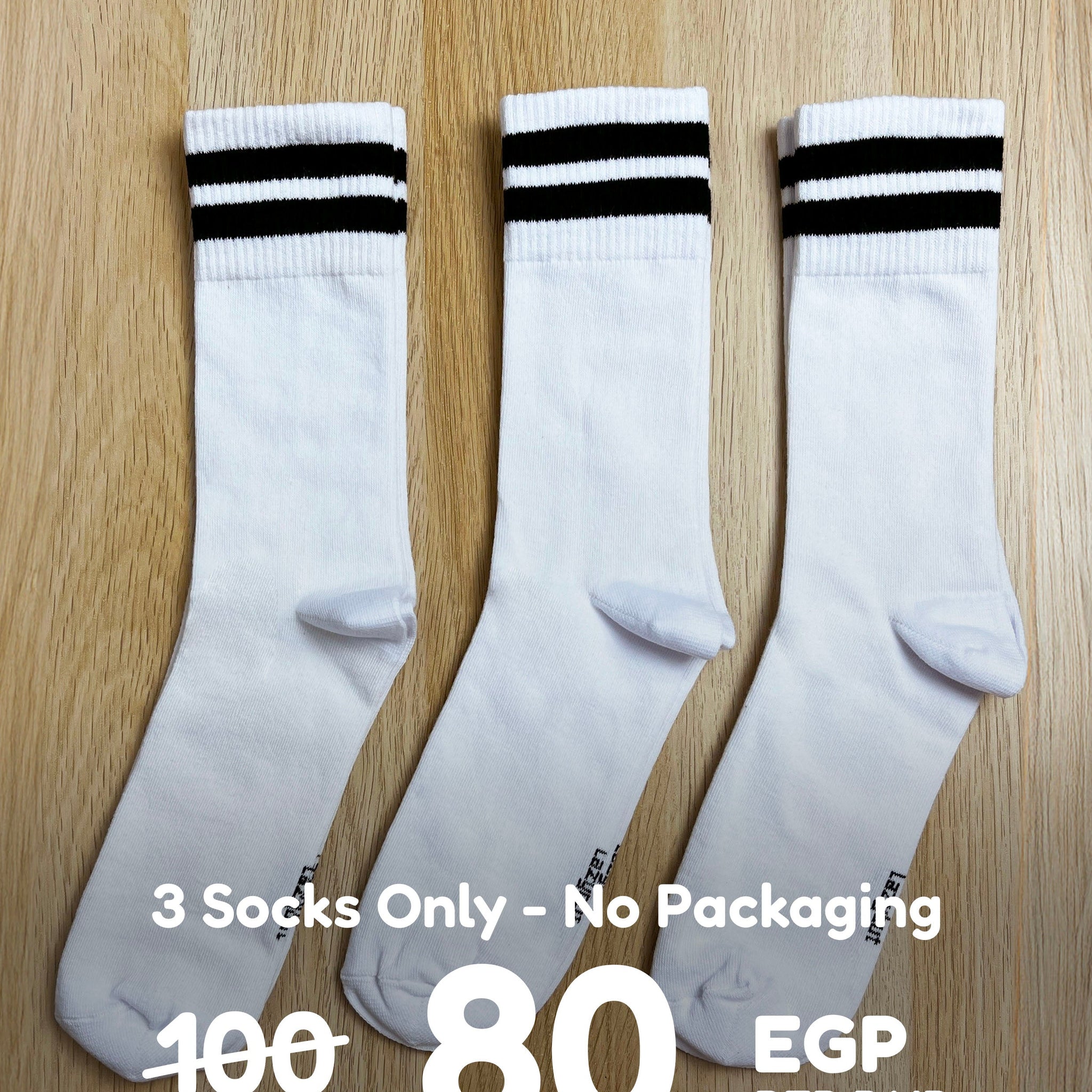 White with Black Stripes - Pack of 3 - Lazybut