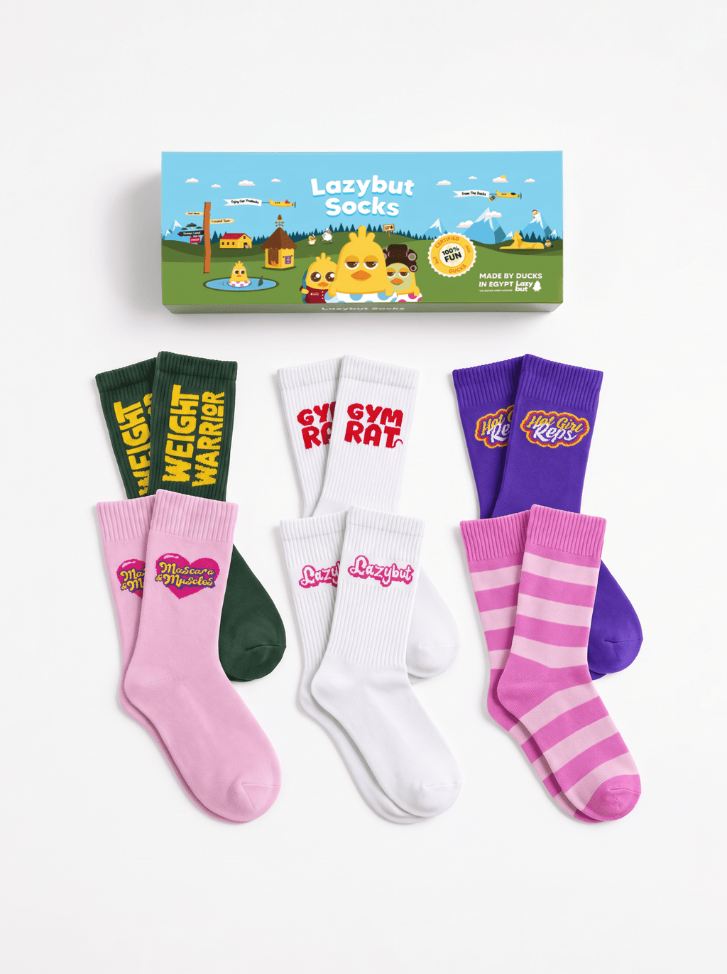 Women's Gym Pack - 6 Pairs - Lazybut