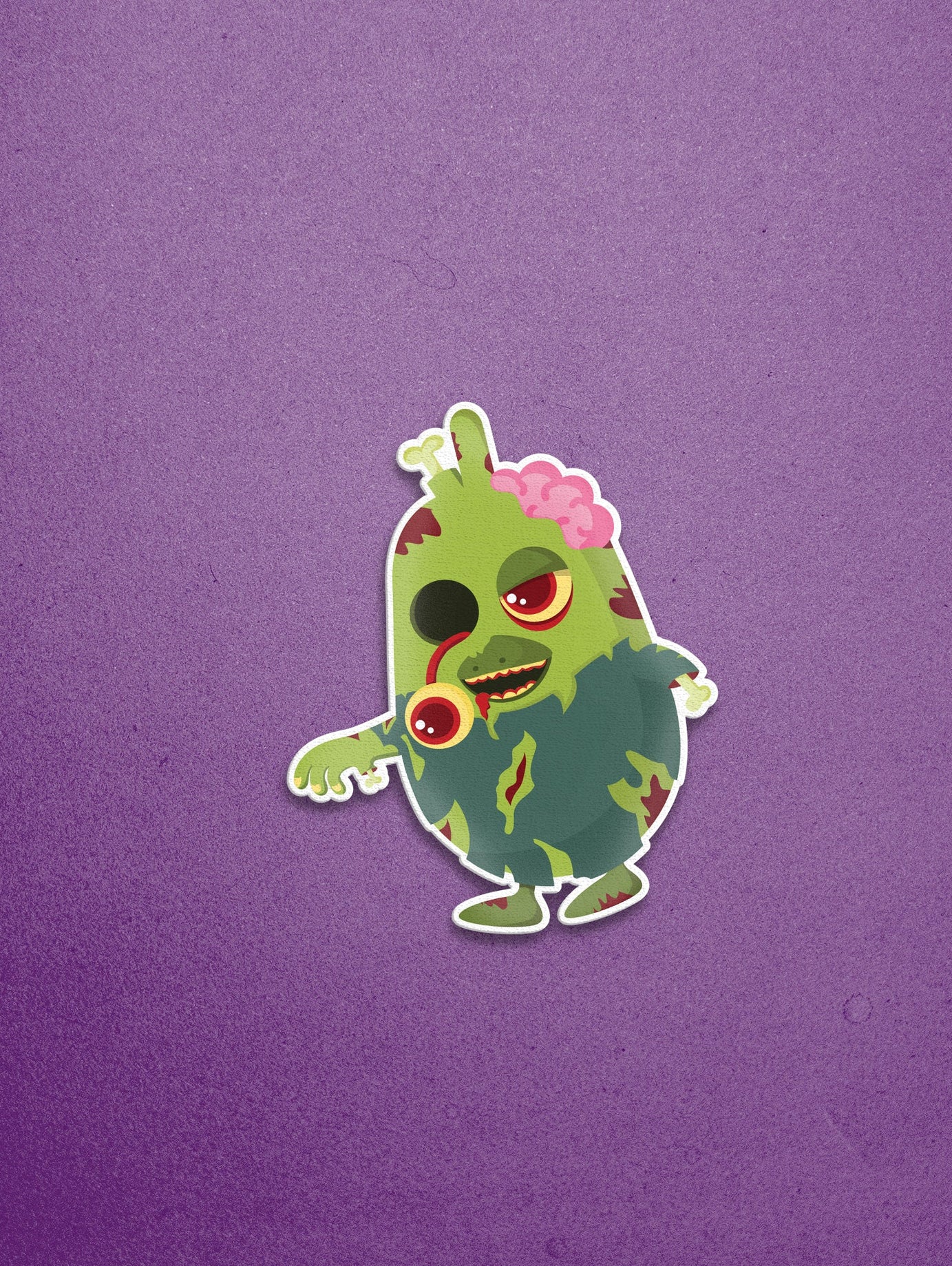Zombie Sticker - Lazybut